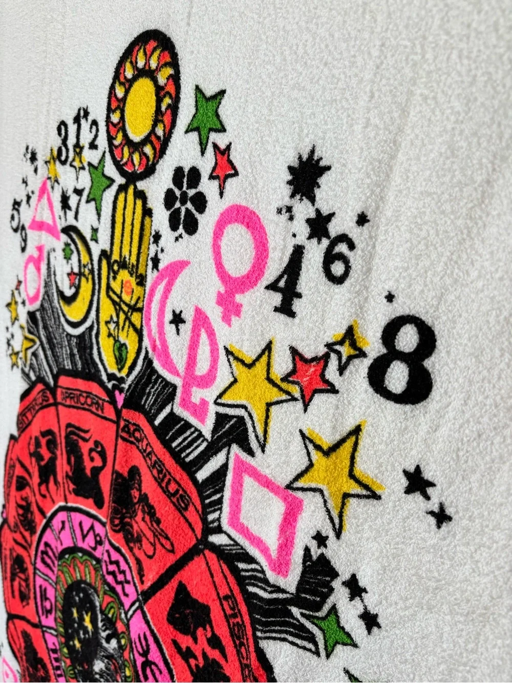 Vintage Cannon Zodiac Wheel Cotton Beach Towel